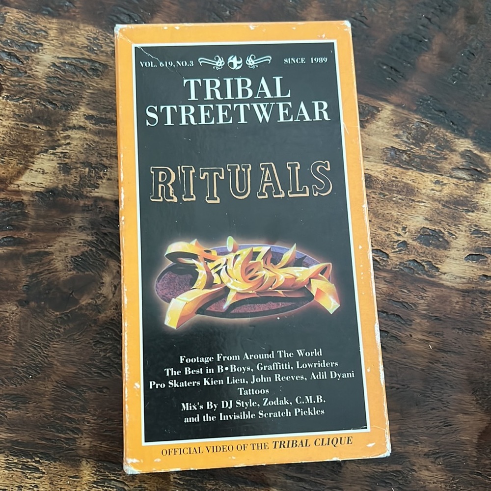 Vintage Tribal Streetwear “Rituals” on VHS Tape lowriders skater urban lifestyle